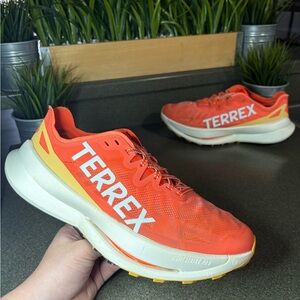 Adidas Terrex Agravic Orange White IF6594 Men’s Size 10.5 Shoes Retail $165